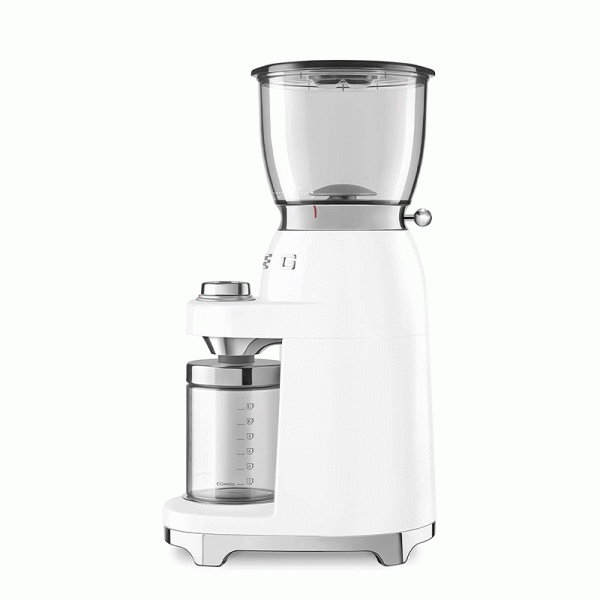 آسیاب قهوه اسمگ رنگ سفید مدل SMEG CGF11WHEU - Image 4